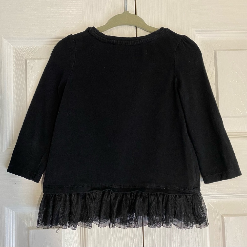 Gymboree Christmas Holiday Shirt Black Love Joy Cheer 12-18 Months - Picture 2 of 8